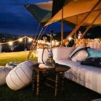 Arabian theme styled tipi at Dubai Duty Free Corporate Event