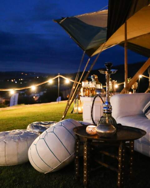 Arabian theme styled tipi at Dubai Duty Free Corporate Event
